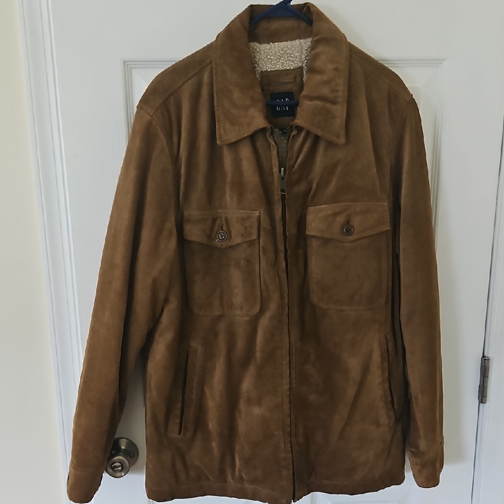 GAP Men's Tan Suede Shirt Jacket